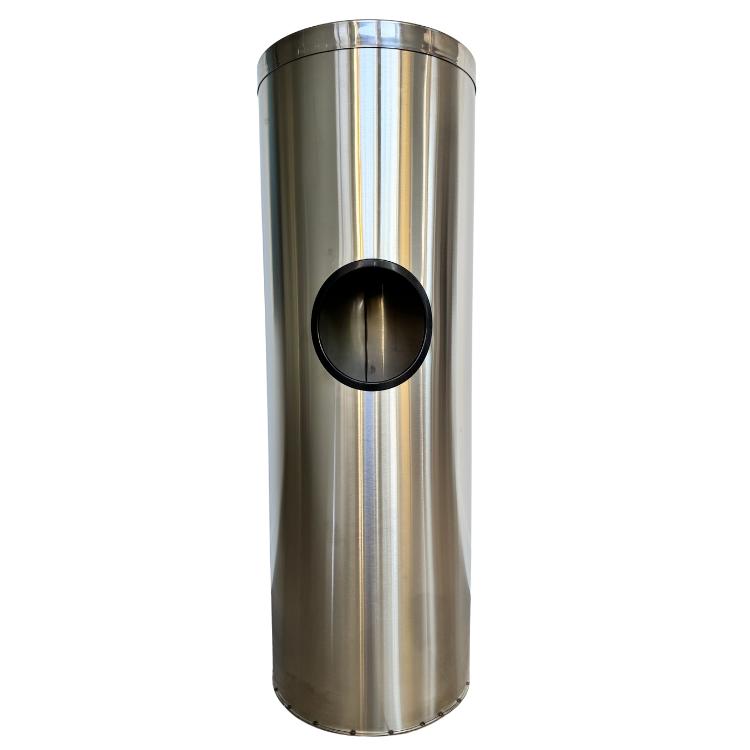 STAINLESS STEEL FLOOR DISPENSER ROUND