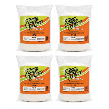 Zoom Mega Cleaning & Deodorizing Wipes, 4-Roll Case (4,600 Wipes)