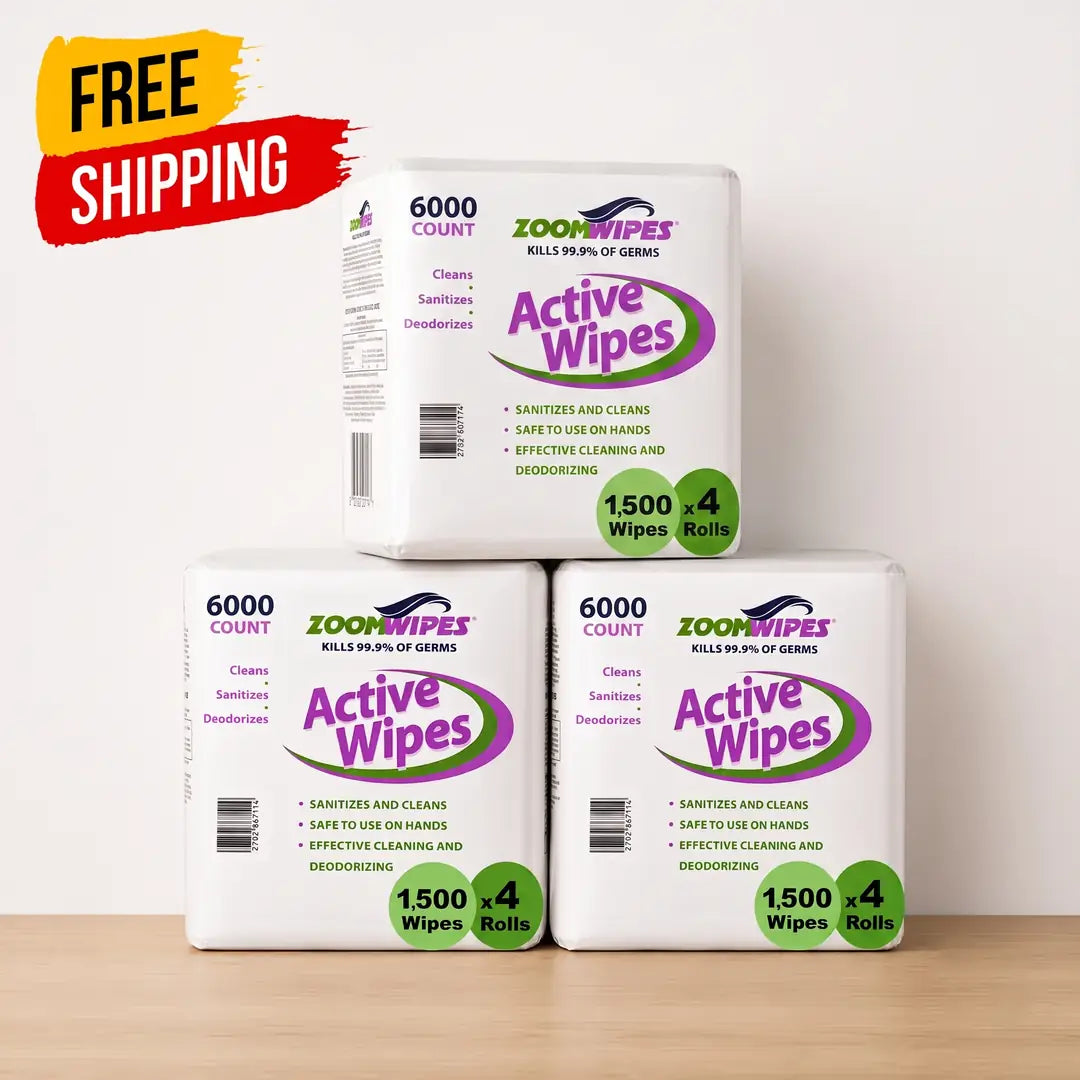 Zoom Active 1500 Quick-Sanitizing Wipes — 3-Case Bundle