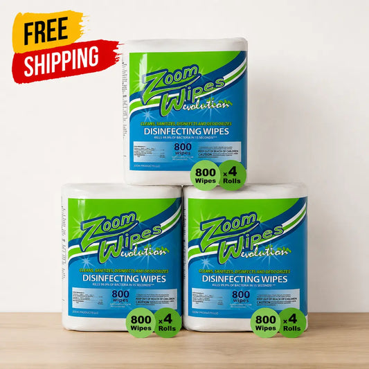 Zoom Evolution Disinfecting Wipes — 3-Case Bundle