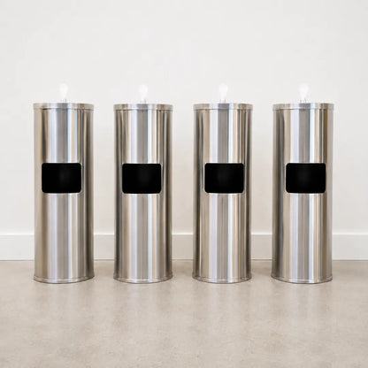 Stainless Steel Standing Dispenser — 4-Unit Bundle